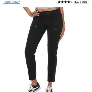 Unionbay Black utility moto pants